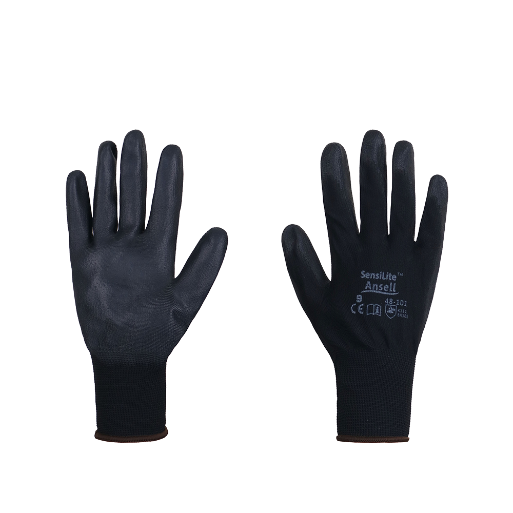 دستکش ایمنی انسل 101-48 کف پی یو سایز 9